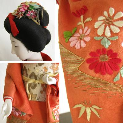 Antique Japanese Costume Doll, Maiko